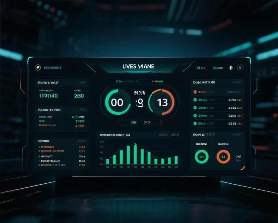 实时比分数据界面示意图